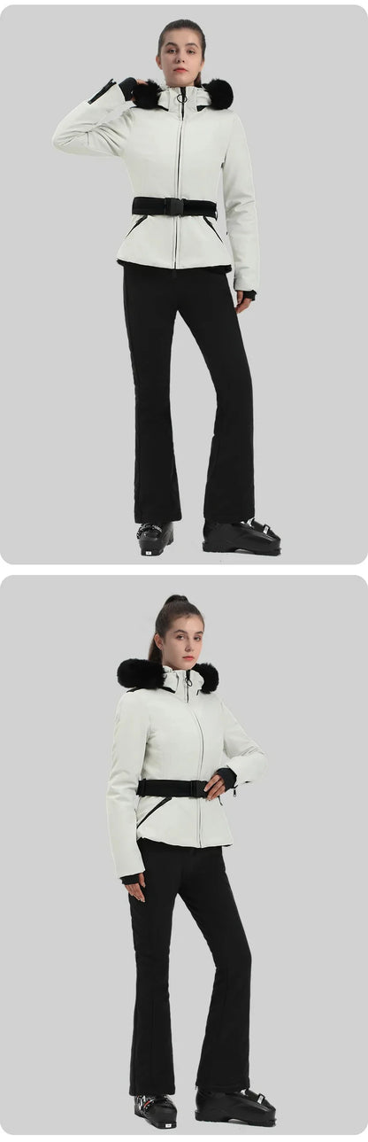 Skiing Jacket 2025 Mountain Snowboard Jackets Winter Hooded Woman Snow Jackets Outdoor Sports Outerwear Windproof Warm Tracksuit