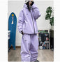 John snow 2024 New Male female couple Single and double board Ski suit set Loose type waterproof keep warm Ski pants ski jackets