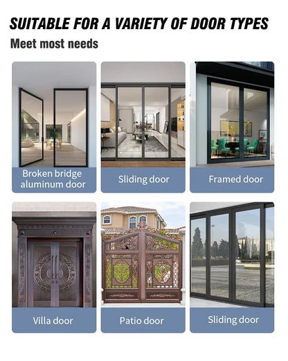 Waterproof Sliding Door Smart Lock Tuya WiFi Fingerprint Digital Code RFID Card Anti-Lock Aluminum Double-Side Electronic Lock