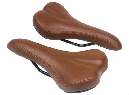 HEPPE MTB Road Bike Saddle Vintage Bike Seat Classical Cycling Saddle Retro Cushion Brown PU Leather Bike Saddle Bike Parts