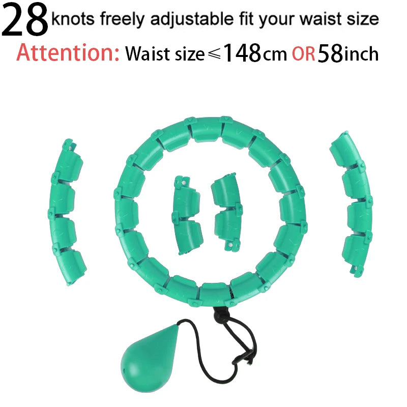 32/24/28 Section Adjustable Sport Hoops Abdominal Waist Exercise Detachable Hoola Massage Fitness Hoop Training Weight Loss