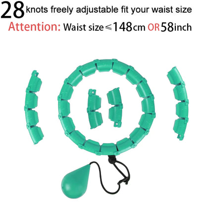 32/24/28 Section Adjustable Sport Hoops Abdominal Waist Exercise Detachable Hoola Massage Fitness Hoop Training Weight Loss