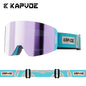 KAPVOE Ski goggles Anti-fog Skiing goggles Photochromic Outdoor Sports Magnetic Glasses Winter Snowboard Snowmobile Equipment