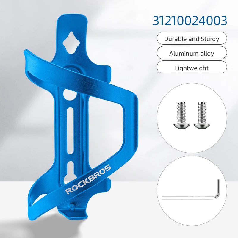 ROCKBROS Bicycle Bottle Cages Aluminium Alloy Cycling Water Bottle Holder Ultralight Cup Bracket Mount MTB Road Bike Accessories