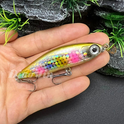 70mm 14g Pencil Fishing Lure Sinking Stickbait 3D Eyes Artificial Bait Long Casting Minnow Wobbler Bass Pike Fishing Tackle