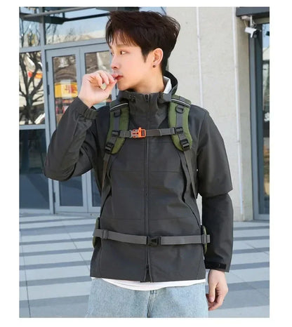50L Travel Backpack Camping Bag For Men Large Hiking Bag Tourist Rucksack Waterproof Outdoor Sports Climbing Mountaineering Bag