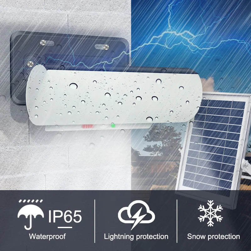 New Solar Light 2700K/4500K/6000K Dimmable Indoor Outdoor LED Solar Lamp with Remote Control IP65 Waterproof Solar Spotlight