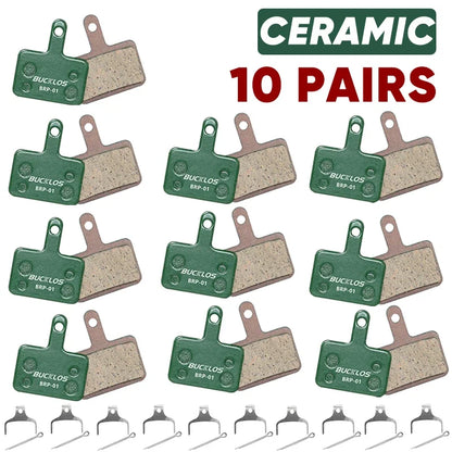 BUCKLOS Ceramic Brake Pads MTB Bike Hydarulic Disc Brake Pad For SHIMANO B01S B05S Mountain Bicycle Disc Brake Pad Cycling Parts