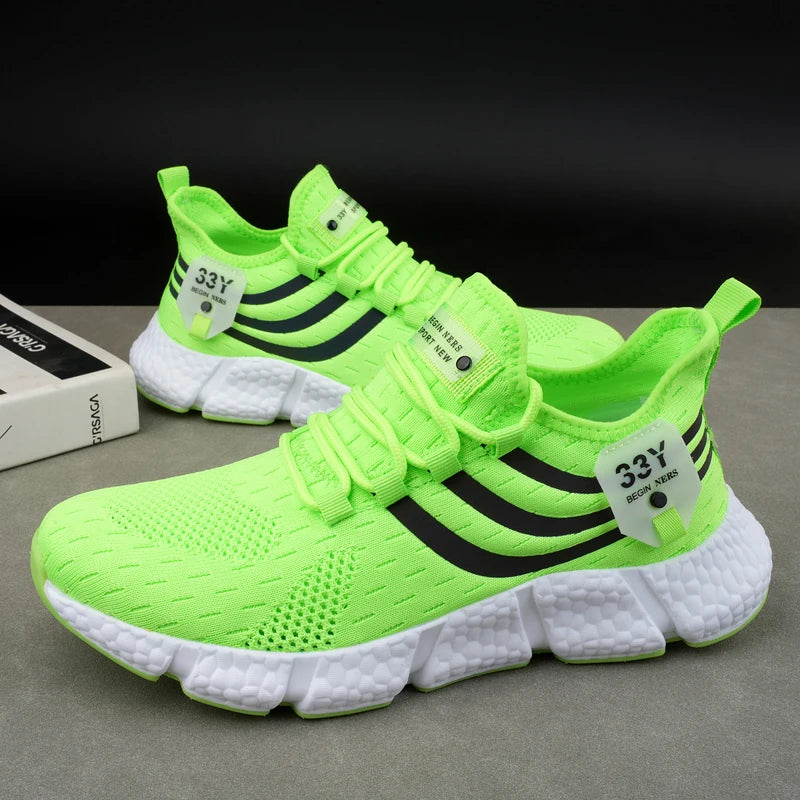 Women Sneakers New Mesh Breathable White Running Platform Shoes Comfortable Outdoor Sports Men Brand Shoes Tenis Masculino