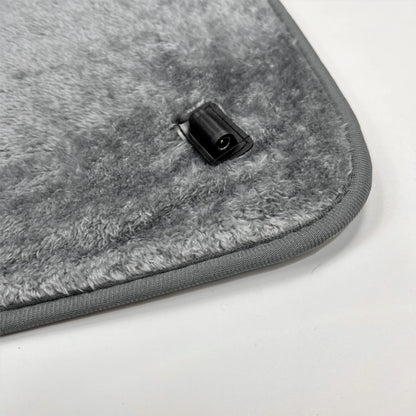 160*80cm 10W DC Heated Mat Plush Electric Blanket Single Mattress USB Type-C Interface Portable Washable Office Bedroom Outdoor