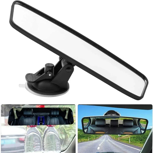 Adjustable Car Interior Rear View Mirror 360 Rotates Vehicle Car Rearview Mirror With Suction Cup Auto Car Interior Accessories