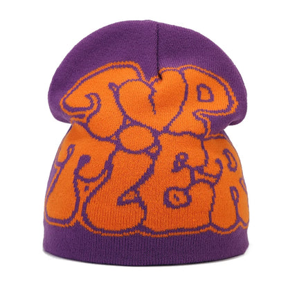 Bocca Beanie Y2K Knitting Hat For Men Women Warm Winter Autumn Letter Cartoon Streetwear Knitting Cap Hip Hop Gorras New Fashion