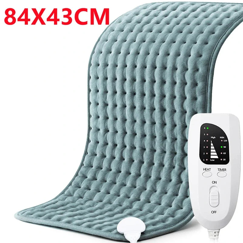 Electric Heating Pad Adjustable Warm Body Blanket Heated Blanket Waist Back Leg Warming Mat with Intelligent Timing Heated Pad
