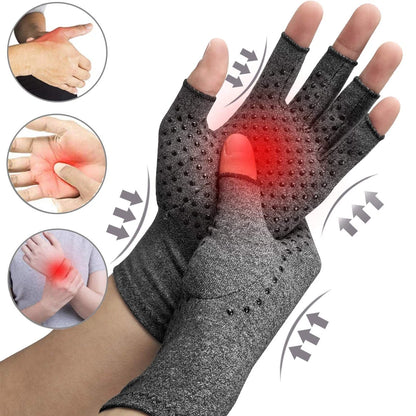 1 Pair Anti Arthritis Health Compression Therapy Gloves Rheumatoid Hand Pain Wrist Rest Sport Safety Glove Comfortable