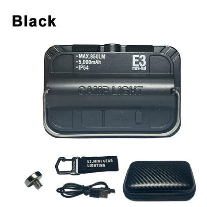 MINI E3 Camping Lights LED Outdoor 5000Mah Rechargeable Emergency Lighting Waterproof Portable Hanging Lamps For Camp Fishing