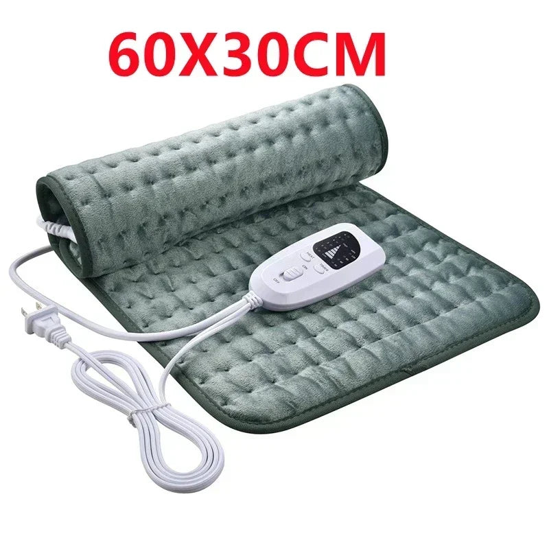 Electric Heating Pad Adjustable Warm Body Blanket Heated Blanket Waist Back Leg Warming Mat with Intelligent Timing Heated Pad