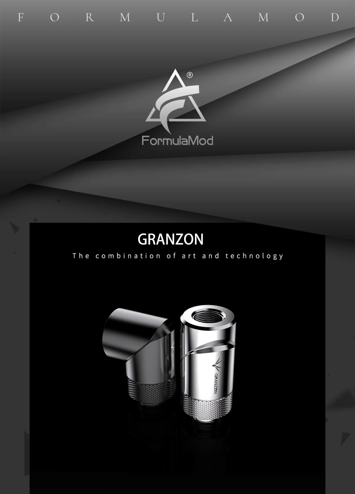 Bykski Granzon Fittings 4pcs/Lot , Adaptor G1/4 Rotary Connector Revolvable for PC Water Cooling System , GD-SK GD-X GD-90 GD-45
