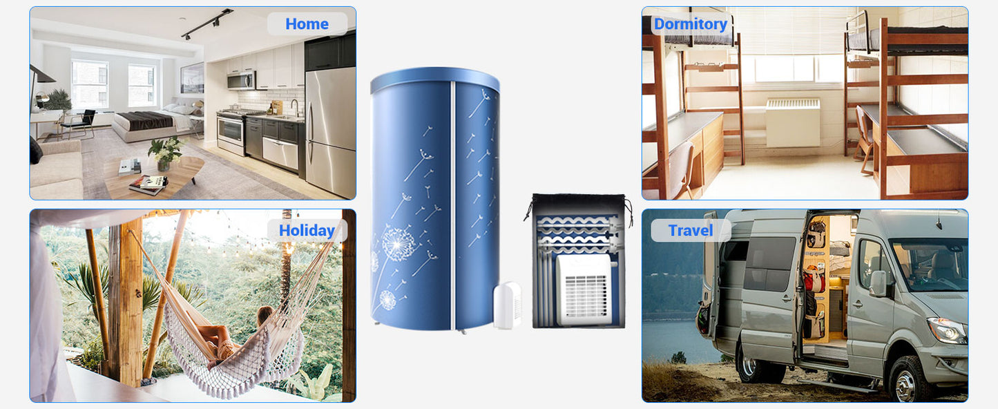Portable Electric Clothes Dryer,1000W Heated Clothes Airer,Travel Heated Clothes Dryer with Timer,Electric Clothes Dryer